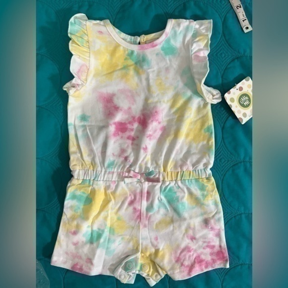 Little Me tie-dyed romper 24M - Picture 1 of 5